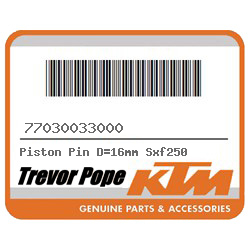 Piston Pin D=16mm Sxf250